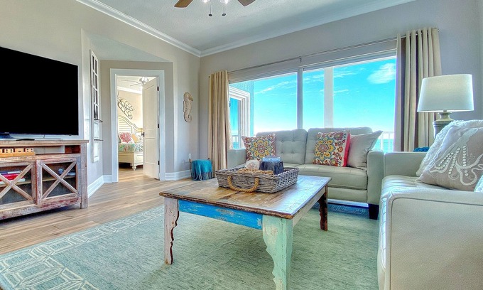 Independence Square Condo | Beachfront condo with WiFi, EV chargers, AC - one dog welcome