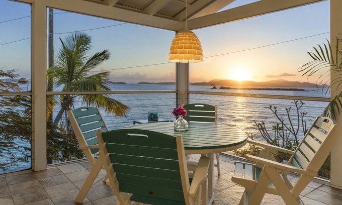 Estate Enighed House | BeachFront Cottage-St John's Best Kept Secret just 2 blks to Town, Rent 1 or 2 B