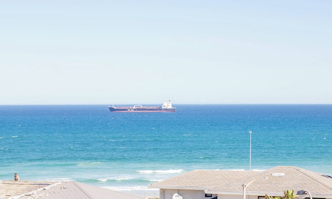 West Beach Apartment | Beachfront couples paradise overlooking Robben Island and Atlantic ocean.