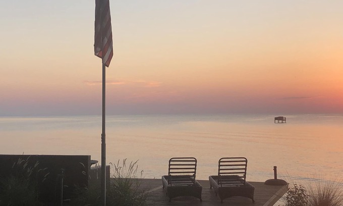 Reedville House | Beachfront Estate on the Chesapeake Bay, Private Beach & 30-Mile View