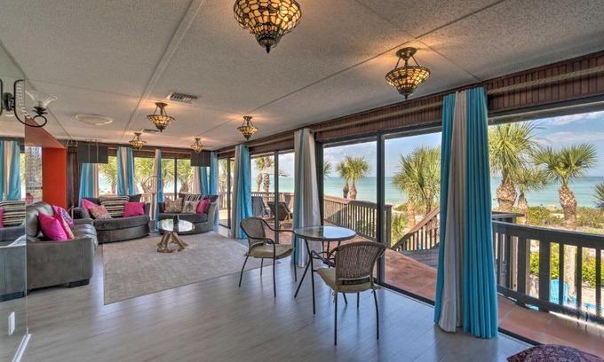 Englewood House | Beachfront Home on Gulf of Mexico with Indoor Pool