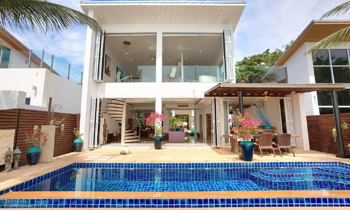 Ang Thong Villa | Beachfront Sunset Facing Private Luxury Villa with Pool