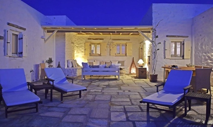 Pounta Villa | Beachfront villa with stunning sea view .