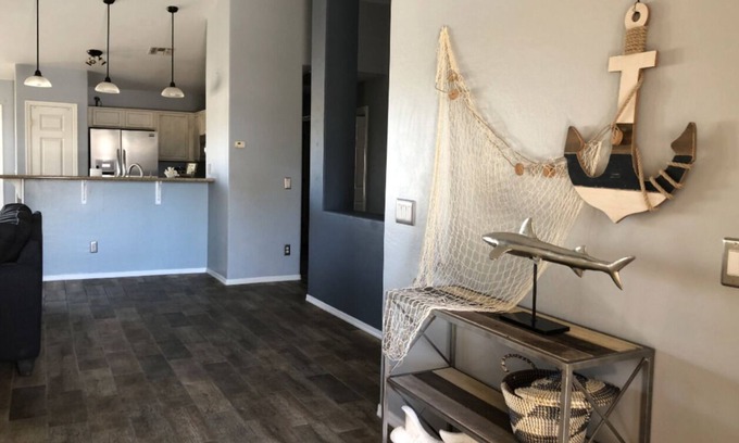Cottonflower House | Beachy Getaway in Goodyear, AZ 10 guests; 4/2