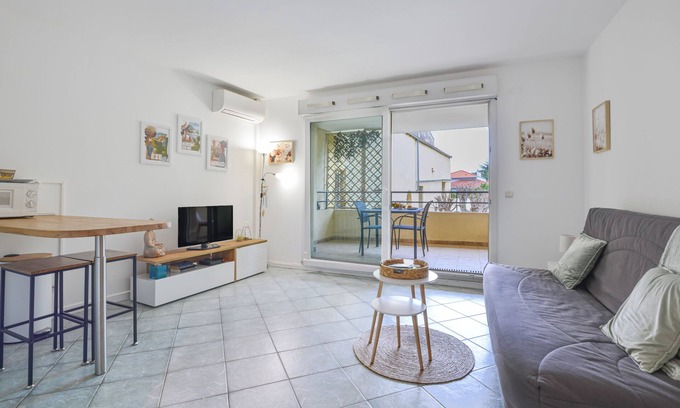 Beaulieu-sur-Mer Apartment | Beaulieu-sur-Mer, magnificent studio in quiet location, air-conditioning, parking, WiFi.