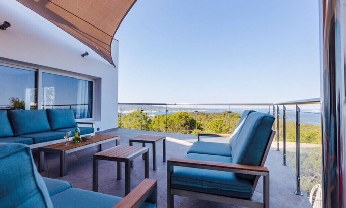 Sant Antoni de Portmany House | Beautiful modern villa with sea and sunset views in Cala Salada Ibiza