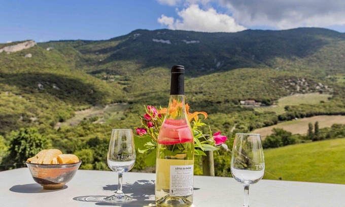 Roche-Saint-Secret Villa | Beautiful apartment in villa with WIFI, TV, patio, pets allowed, panoramic view and parking