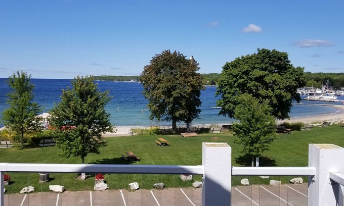 Sister Bay Condo | Beautiful Adults Only Water View Condo, Downtown Sister Bay, Walk To Everything