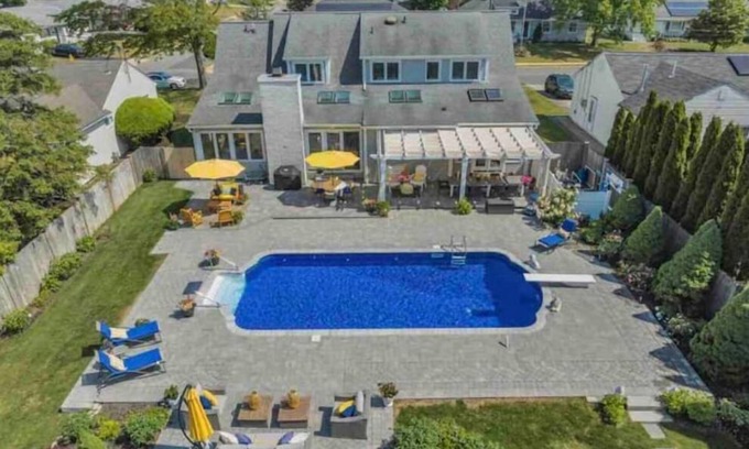 Spring Lake Heights House | Beautiful beach home with 2 king suites, swimming pool, fire pit. sleeps 8-10