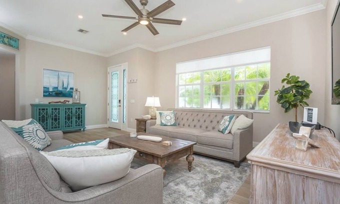 Englewood East House | Beautiful Coastal Style 3 Bed Heated Pool Home close to Englewood Beach