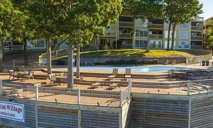 Lake of the Ozarks Condo | Beautiful condo with spectacular water view overlooking lakeside pool and deck.