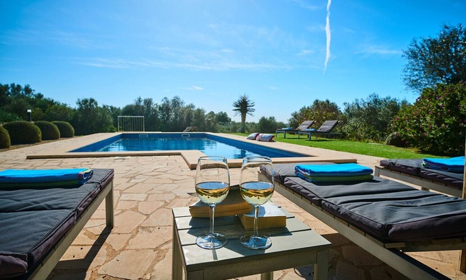 Ses Salines Villa | Beautiful finca with pool and prime location near Ses Salines with views of the island of Cabrera