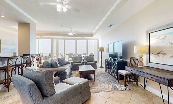 Ono Island Condo | Beautiful, Gulf-front townhome with three water-view decks - near entertainment