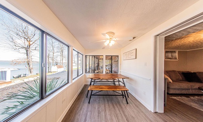 Gilbertsville House | Beautiful home with private boat dock, ramp, & hot tub near The Moors.