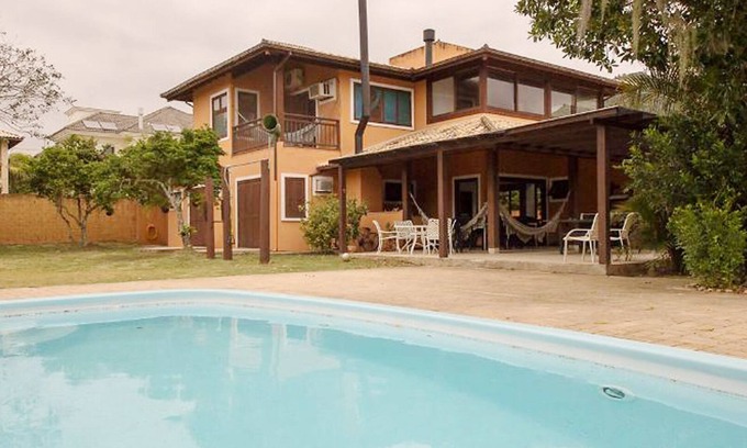 Porto da Lagoa House | Beautiful House 5 qts pool with path to the sea