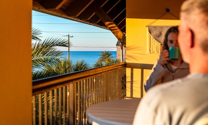 Mexico Beach Condo | Beautiful Inside | Gulf View | Pool + Hot Tub | Elevator
