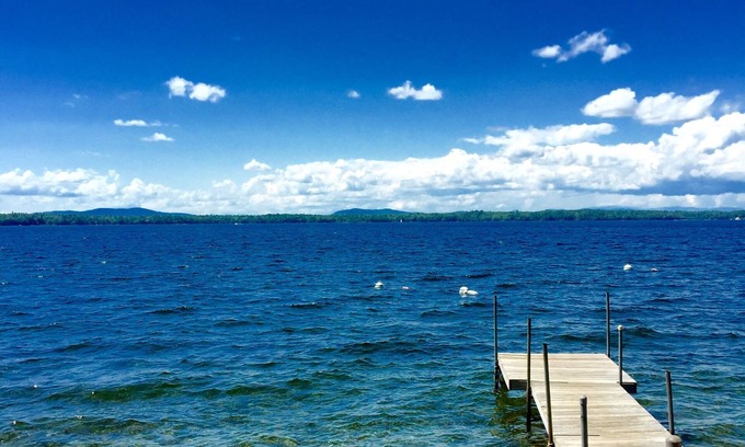 Windham House | Beautiful Lakefront Family Compound With Dock And Moorings: Stunning Sunsets!