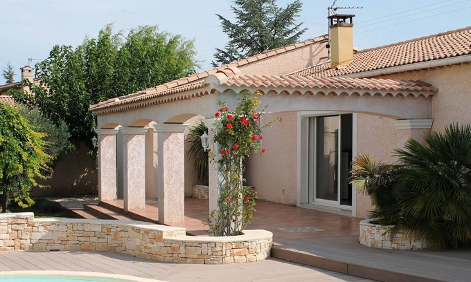 Rousson Villa | Beautiful modern villa with spacious pool within walking distance of the village