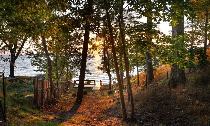 Norton Shores House | Beautiful New Home on Lake Michigan with Private Beach