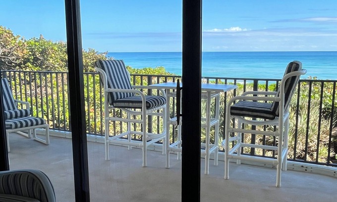 Hutchinson Island South Condo | Beautiful Oceanfront Corner Unit with panoramic views completely remodeled.