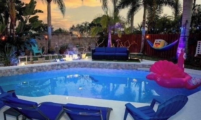 Tropic House | Beautiful Pool Home & SPA -w/Private Movie Theater!Your Home Away from Home