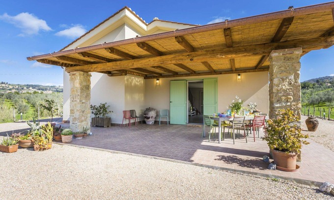 Casale Marittimo House | Beautiful private villa with WIFI, A/C, TV, terrace, pets allowed, panoramic view and parking
