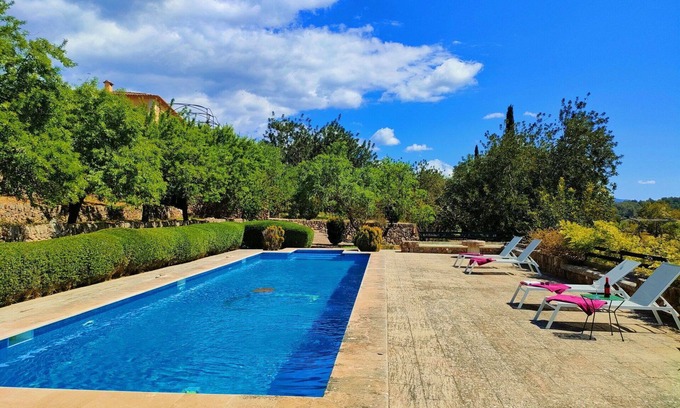 Esporles Villa | Beautiful private villa with A/C, WIFI, private pool, TV, patio, panoramic view and parking