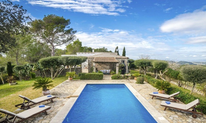 Sant Joan House | Beautiful private villa for 4 guests with private pool, WIFI, TV, patio and parking