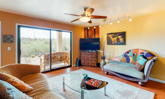 Starr Pass House | Beautiful & unique dog-friendly home w/central A/C, private washer/dryer, & more