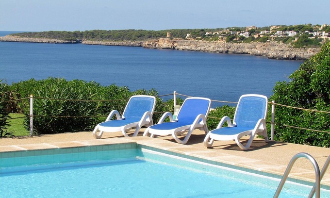 Cala Pi Villa | Beautiful Villa "Helios" with Ocean View, Pool, Air Conditioning and Wi-Fi
