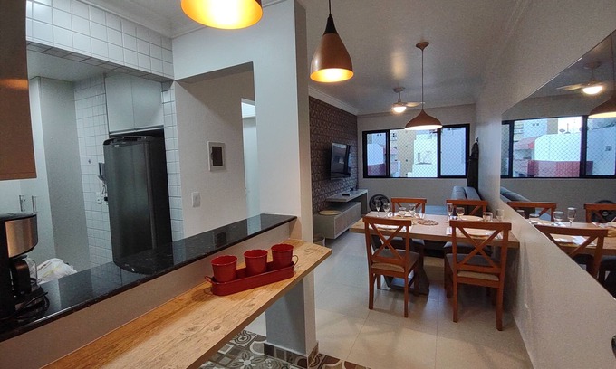 Ponta Verde Apartment | Bedroom/living room 440m from Ponta Verde beach, Swimming pool, gym, wi-fi. Des. Progressives!