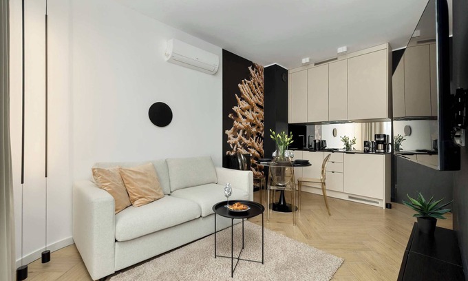 Sianozety Apartment | Beige Ku Morzu 1C Sianożęty | Air-conditioned Studio with Outdoor Pool