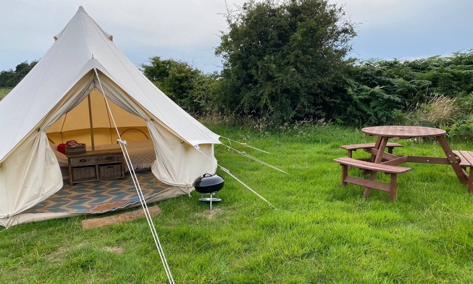 Llanfaethlu Cabin | Bell Tent , Carreglwyd Estate, Anglesey