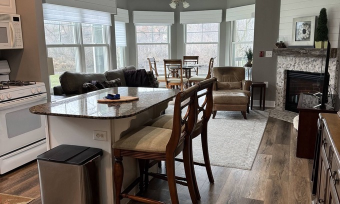 Fontana-on-Geneva Lake Condo | Best Location in Fontana adjacent to The Abbey Resort!