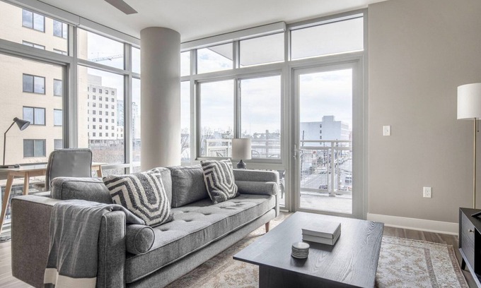 Woodmont Triangle Apartment | Bethesda 2BR w/W/D, Gym & Pool, nr dining, by Blueground