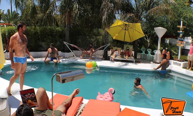 Alhambra House | Big RV, next to clothing optional pool and hot-tub, at tony's house