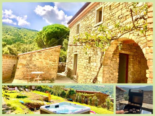 Pieve di Chio House | Bio Agriturismo Alba Etrusca di Cortona - Organic Farmhouse- Appartamento Lavanda-Appartamento Rosmarino - vasca idromassaggio esterna