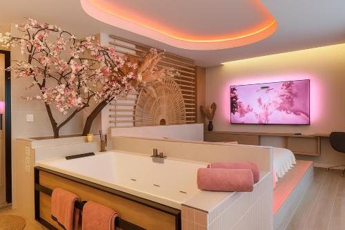 La Presqu'ile Apartment | Blossom Suite-Hyper centre Jacuzzi Balcon clim
