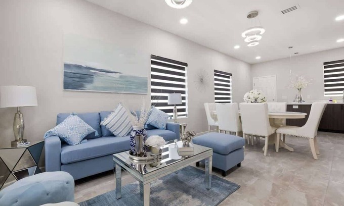 Pharr Apartment | Blue Bliss: Where Tranquility Resides