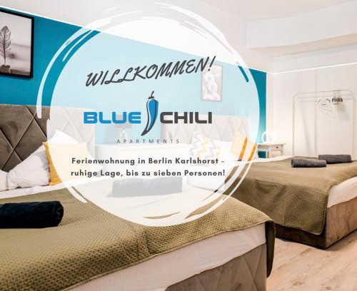 Karlshorst Apartment | Blue Chili 31 - Stadtwohnung für 7 - modern zentral Karlshorst Wlan