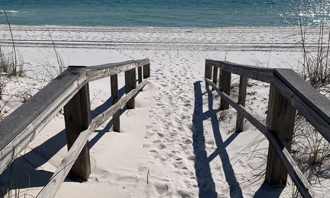 White Sands House | BLUE HERON'S NEST - BEACHFRONT, PRIVATE ELEVATOR, GARAGE, 4BRM, WHITE SANDS #419