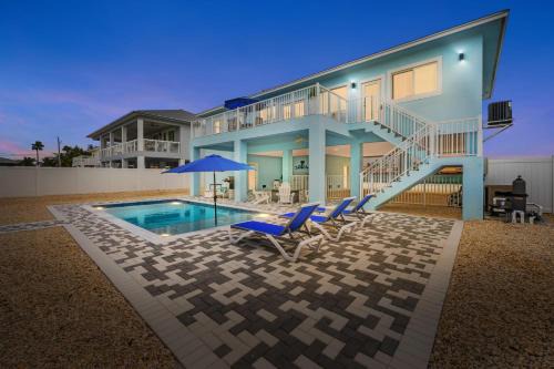 Marathon Villa | Blue Pearl New Waterfront Haven with Heated Pool ,70 Foot Dock, and More!