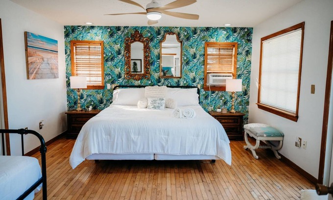 Melbourne Beach House | Blue Tropical Haven. Romantic Oceanfront Escape