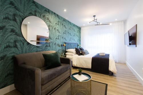 Little Italy Apartment | Blue Tropics Studio in Little Italy with kitchen by Den Stays