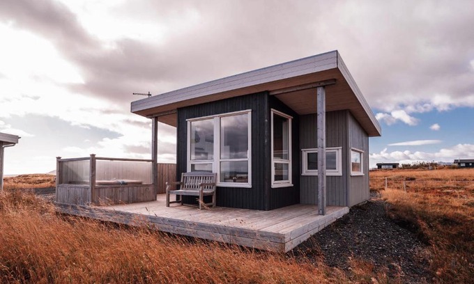 Reykholt House | Blue View Cabin 3B With private hot tub