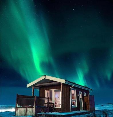 Reykholt House | Blue View Cabin 5B With private hot tub
