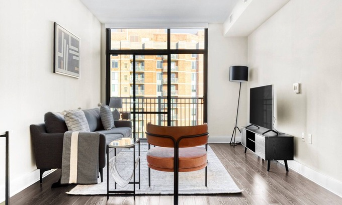 Bethesda Apartment | Blueground | Bethesda, rooftop, nr Cabin John Park