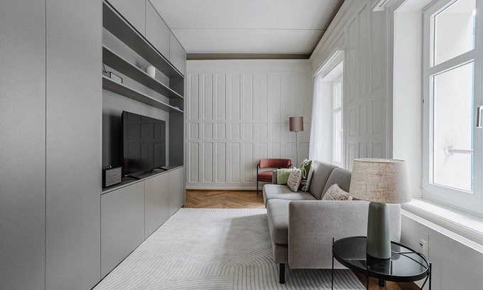 Oberstrass Apartment | Blueground | Oberstrass, rooftop & a/c