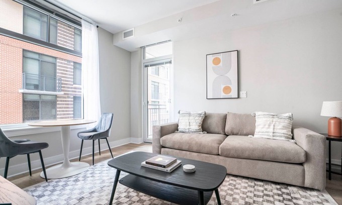 Woodmont Triangle Apartment | Blueground | Woodmont Triangle, pool, nr Cabin John Park