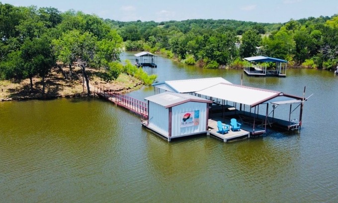 Chico Cabin | Boat Tie-Up Fish, Sit, Sip on the Dock